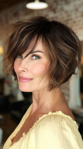 Uroczy czekoladowy bob z falami i ukośnymi warstwami