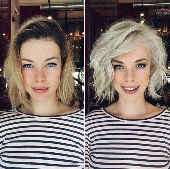 3. Falowane Bob z Rozjaśnieniem i Boczną Grzywką